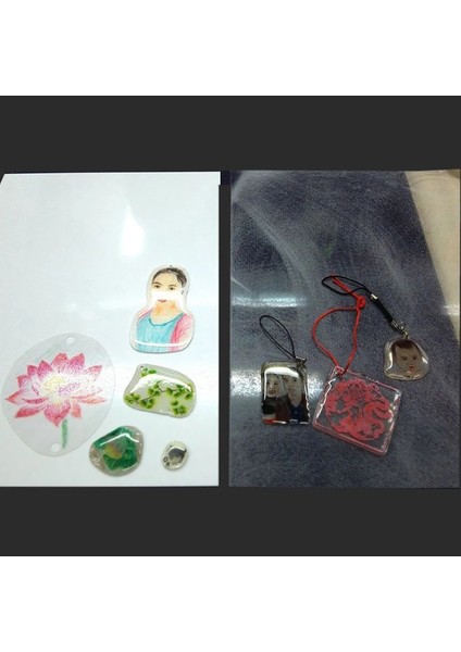 Yarı Saydam Buzlu Stil Pistleri Film Plastik Levha Shrink Dink Sanat Dıy Uv Kür Reçine Yaratıcı Dekorasyon Yazdırılamaz Filmler A4 Dıy Malzemeleri (Yurt Dışından) fırsatları