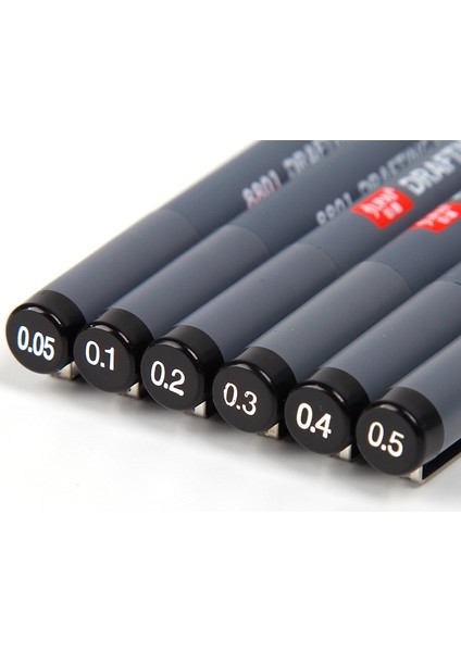 0,8 mm Stili Gment Liner Pigma Micron Ink Marker Kalem Farklı Uçlu Siyah Fineliner Eskiz Kalemleri (Yurt Dışından) fırsatları