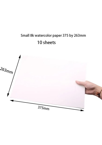 375X263MM 8k Stili Pirinç Kağıdı Pirinç Kağıdı Suluboya Kağıdı Suda Çözünür Suluboya Kağıdı Eskiz Kağıdı Profesyonel Boyama Sketool Sanat Malzemeleri (Yurt Dışından)