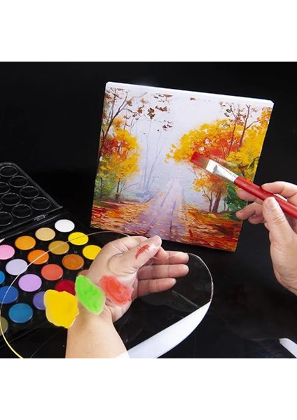 B3 Stili Akrilik Sanatçı Boya Karıştırma Paleti Temizleme Yapar Suluboya Paleti Boyama Yağ Karıştırma Paleti Için Pigment Tepsisi (Yurt Dışından)