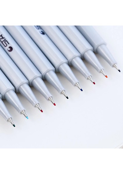 NO.201 Stili Renkli Fineliner Kalem Çeşitli Renkler Mikron Iğne Ucu Öğrenciler Için Renkli Mürekkep Kalem Pigment Malzemeleri (Yurt Dışından)