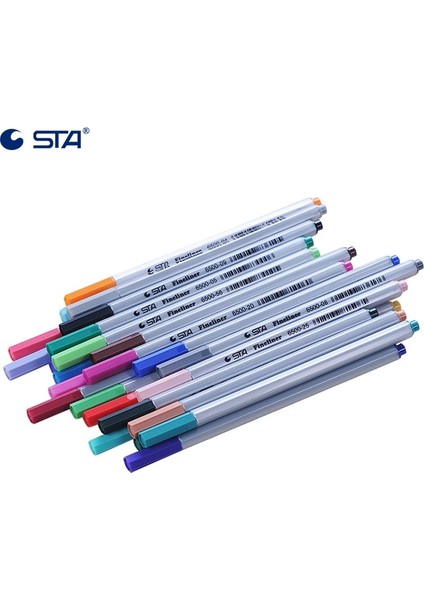 NO.201 Stili Renkli Fineliner Kalem Çeşitli Renkler Mikron Iğne Ucu Öğrenciler Için Renkli Mürekkep Kalem Pigment Malzemeleri (Yurt Dışından)
