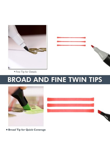 No.95 Tarzı 40 Renk Işaretleyici Çift Uçlu Renkli Sanatçı Işaretleyiciler Kalemler Sanat Kroki Boyama Kitapları Için Profesyonel Boyama Manga ve Tasarım (Yurt Dışından) fırsatları