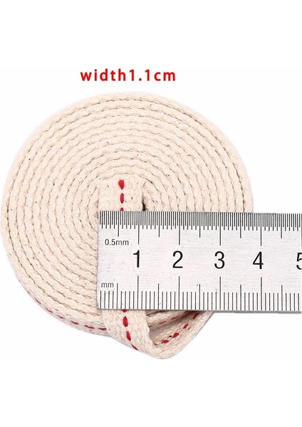 Bir Stil 1 Metre Gazyağı Lambası Fitil Örgülü Pamuk Fitil Düz Pamuk Gaz Lambası Fitili Gaz Lambası Için (Yurt Dışından)