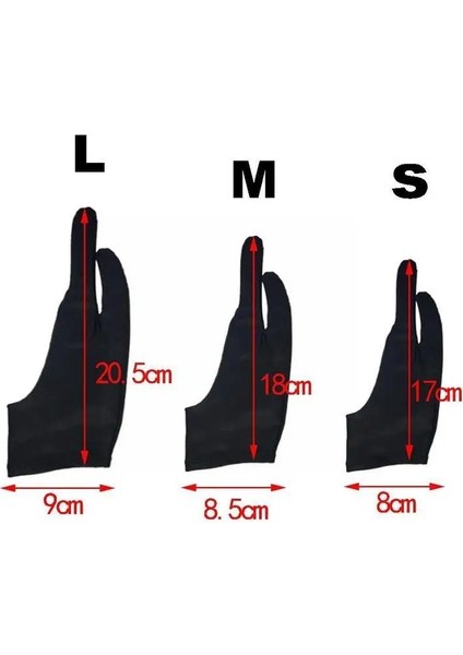 Siyah S Tarzı 1 Adet Çizim Iki Parmak Eldiven Nti-Kirlenme Çizim Boyama Çizim Sanatçısı Herhangi Bir Eldiven S, M, L Gra Tablet R3Q2 F2Y4 (Yurt Dışından) indirimleri