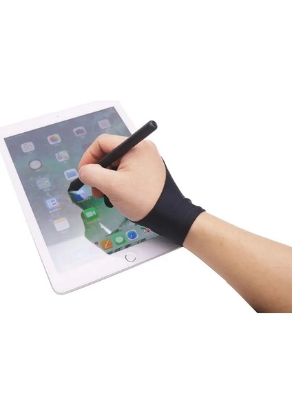 Açık Gri Tarzı 2 Parmak Çizim Eldiveni Kirlenme Önleyici Sanatçı Sağ ve Sol El Için Herhangi Bir Graainting Yazma Dijital Yetenekli Abcd (Yurt Dışından) fiyatları