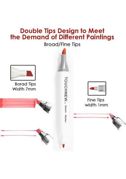 No.8 Stili Renk Taslağı Işaretleyici Alkol Bazlı Sanat Grafik Çizimi Çift Uçlu Işaretleme Kalemleri Boyalı Manga Tasarım Animasyon Çizgi Roman Taslak 01 (Yurt Dışından) fiyatları