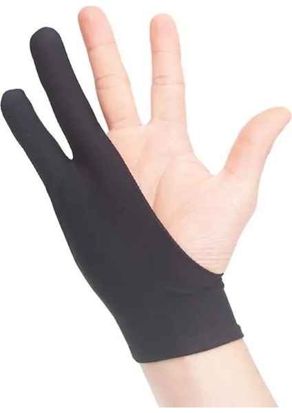 Siyah Stil M Beden 2 Parmak Çizim Eldiveni Kirlenme Önleyici Sanatçı Herhangi Bir Graainting Yazma Sağ ve Sol El Için Dijital Ablet (Yurt Dışından) fiyatları