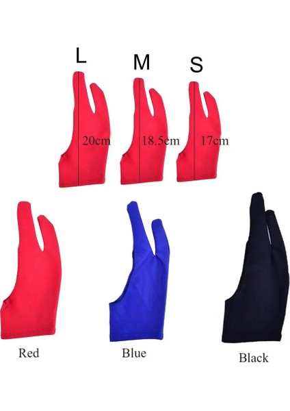 Mavi-S Hızlı G 2 Parmak Kirlenme Önleyici Sağ Sol El Eldiven Sweatproof Sanatçı Herhangi Bir Gra Çizim Tableti Için Çizim Eldiven Kaynağı (Yurt Dışından) fırsatları