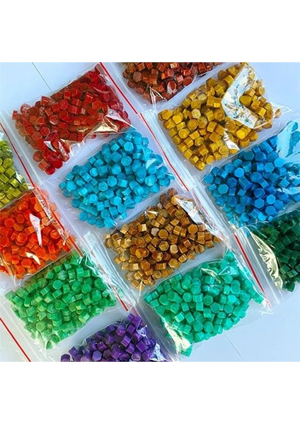 Menekşe Tarzı Retro Yangın Boya Sızdırmazlık Balmumu Çantası 35G Altıgen Altın Pembe Dıy Mix ve Maç Renk Düğün Davetiyesi Sızdırmazlık Malzemeleri (Yurt Dışından)
