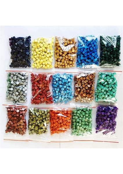 Menekşe Tarzı Retro Yangın Boya Sızdırmazlık Balmumu Çantası 35G Altıgen Altın Pembe Dıy Mix ve Maç Renk Düğün Davetiyesi Sızdırmazlık Malzemeleri (Yurt Dışından)