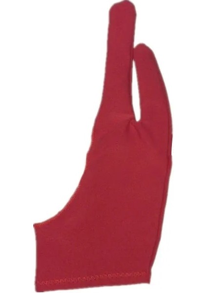 Kırmızı Stil M Beden 3 Renk Iki Parmak Kirlenme Önleyici Eldiven Sanatçı Çizim Kalem Grafik Tablet Pad Ev Eldivenleri Sağ Sol El Siyah Eldiven (Yurt Dışından)