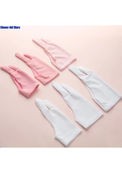 M Tarzı 2 Parmak Kirlenme Önleyici Eldiven, Hem Sağ Hem De Sol El Için Sanatçı Çizim Herhangi Bir Gra Çizim Tableti Beyaz Pembe (Yurt Dışından) fiyatları