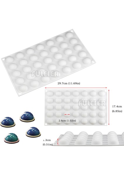 2.-2508 Tarzı 3D Küçük Delik Pişirme Silikon Kek Kalıbı Pişirme Pasta Mousse Silikon Çikolata Kalıp Puding Kek Kek Dekorasyon Kalıp (Yurt Dışından)