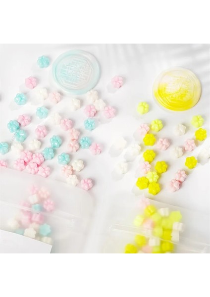 No.6 Stili Çanta Macaron Karışık Renkli Kedi Pençesi Sızdırmazlık Balmumu Damga Dıy Hediye Zarf Düğün Davetiyesi Antik Damga Balmumu Zanaat Malzemeleri (Yurt Dışından)