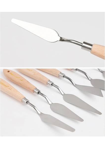 No.20 Tarzı Palet Bıçağı Boyama Paslanmaz Çelik Spatula Palet Bıçağı Yağlı Boya Metal Bıçaklar Ahşap Saplı (Yurt Dışından) fırsatları