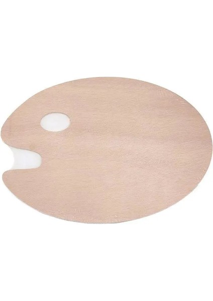 6 Fırça Palet Stili Ahşap Minimalist Palet Öğrenci Oval Yağlıboya Guaj Fırça Seti Boyama Boya Paleti Boya Tepsisi Sanat Malzemeleri (Yurt Dışından) indirimleri