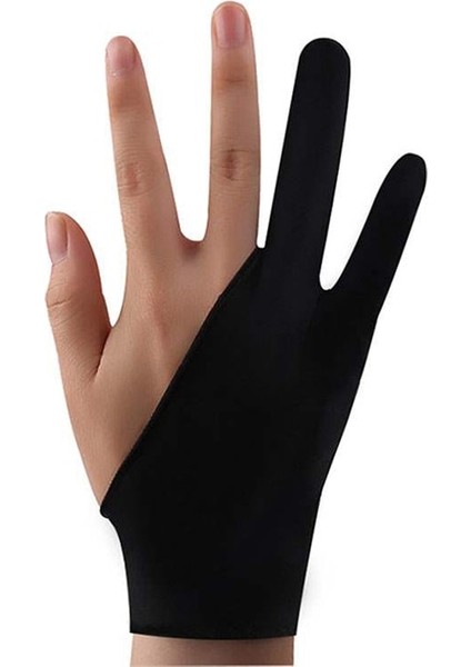 S Tarzı Iki Parmak Sanatçı Anti-Touch Eldiven Çizim Tableti Için Sağ Sol El Eldiven IPad Ekran Kartı Parmak Kol Için Kirlenme Önleyici (Yurt Dışından) modelleri