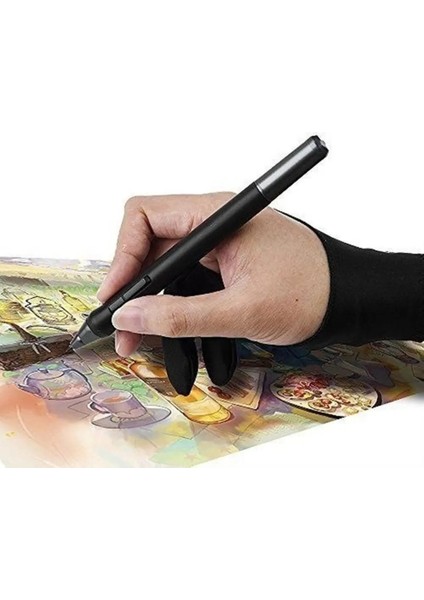 Kırmızı-L Herhangi Bir Gra Çizim Tableti Için Sanatçı Çizim Eldiveni Siyah 2 Parmak Kirlenme Önleyici, Hem Sağ Hem De Sol El Için Siyah Ücretsiz Boyut (Yurt Dışından) fiyatları