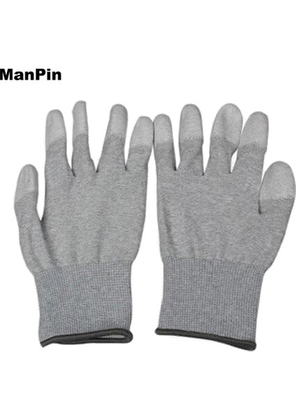 3 Çift L Tarzı Karbon Fiber Eldiven Pu Yalıtım Kaplama Parmak Koruyucu Anti Statik Elektronik El Çalışma Cep Telefonu Tablet Tamir Aracı (Yurt Dışından) indirimleri