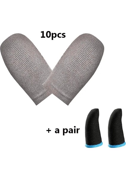 1 Stil Ayarla Bir Parmak Ucu Eldiven Parmak Kol Tablet Ekran Dokunmatik Eldivenler Naylon Ter Geçirmez Mobil Oyun Parmak Kapağı (Yurt Dışından)