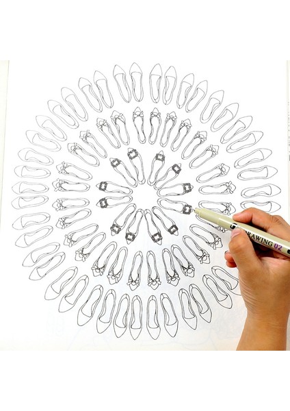D Stili Lot Pigment Liner Mürekkep Işaretleme Kalemi Farklı Uç Siyah Fineliner Eskiz Fırçası Kalem Kalemler (Yurt Dışından) modelleri