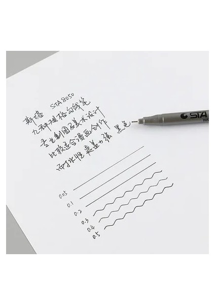 D Stili Lot Pigment Liner Mürekkep Işaretleme Kalemi Farklı Uç Siyah Fineliner Eskiz Fırçası Kalem Kalemler (Yurt Dışından) indirimleri