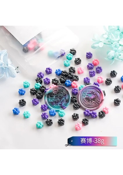 No.9 Stili Çanta Macaron Karışık Renkli Kedi Pençesi Sızdırmazlık Balmumu Damga Dıy Hediye Zarf Düğün Davetiyesi Antik Damga Balmumu Zanaat Malzemeleri (Yurt Dışından)