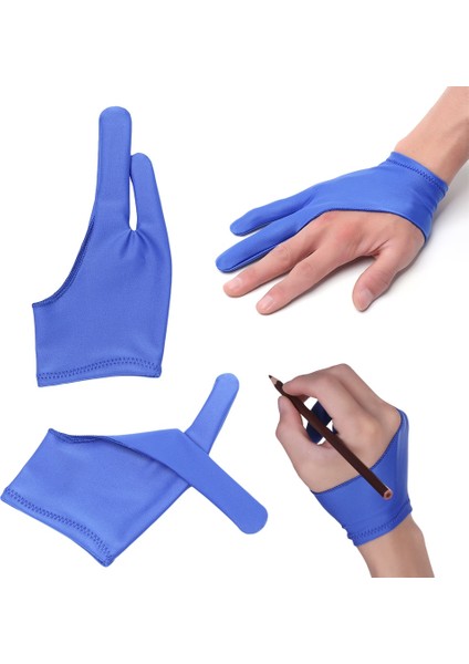 Mavi 2 Parmak Kirlenme Önleyici Sanatçı Çizim Eldiveni Herhangi Bir Gra Çizim Tableti Için Siyah Hem Sağ Hem De Sol El Için Siyah Siyah Ücretsiz Boyut (Yurt Dışından) fırsatları