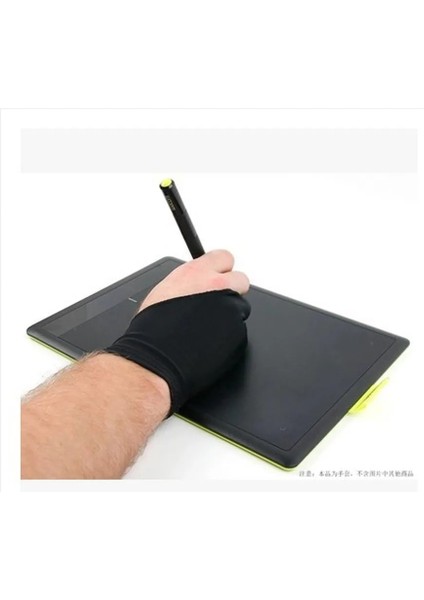 Siyah Eldiven Stili Siyah 2 Parmak Kirlenme Önleyici Eldiven, Hem Sağ Hem De Sol El Için Sanatçı Herhangi Bir Gra Çizim Tableti Için Çizim (Yurt Dışından) fırsatları