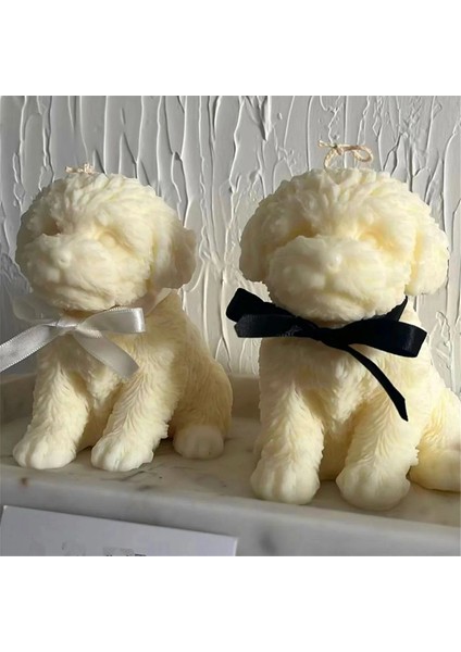 Köpek Mum Kalıbı Hayvan Teddy Yavrular Soya Mum Silikon Kalıp Yavru Köpek Sever Ev Dekorasyonu El Sanatları Malzemeleri (Yurt Dışından) fırsatları
