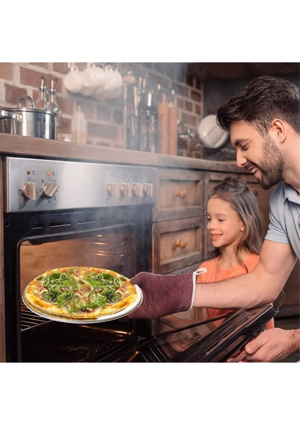 3 Adet Pizza Ekranı 12 Inç Restoran Sınıfı Pizza Rafı Kusursuz Kenarlı Yuvarlak Pizza Pişirme Tepsisi Pişirme Aleti (Yurt Dışından) fırsatları
