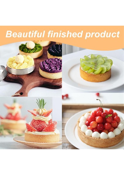 20 Paket Delikli Tart Halkaları, Yapışmaz Yuvarlak Kek Halkası, Yuvarlak Mus Kek Halkası Paslanmaz Çelik, Pişirme Tatlısı Halkası (Yurt Dışından) fırsatları