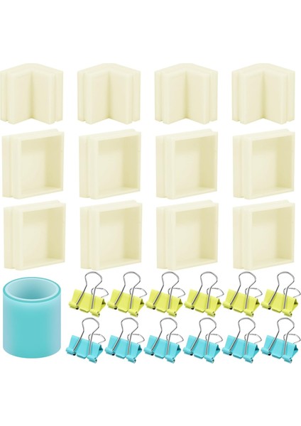 Silikon Kalıp Yapımı Için Ayarlanabilir Kalıp Muhafazası, Dıy Reçine Kalıpları Mum Kalıpları Sabun Kalıpları Yapımı Için Muhafaza Çerçevesi (Yurt Dışından)