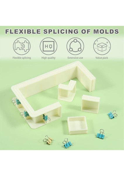 Silikon Kalıp Yapımı Için Ayarlanabilir Kalıp Muhafazası, Dıy Reçine Kalıpları Mum Kalıpları Sabun Kalıpları Yapımı Için Muhafaza Çerçevesi (Yurt Dışından) modelleri