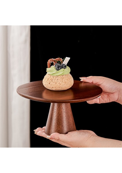 Şık Ahşap Pasta Standı - Pastalar, Küçük Kekler ve Pastalar Için Yüksek Ayaklı Tatlı Sergileme Tabağı Düğünler Için Mükemmel (Yurt Dışından)