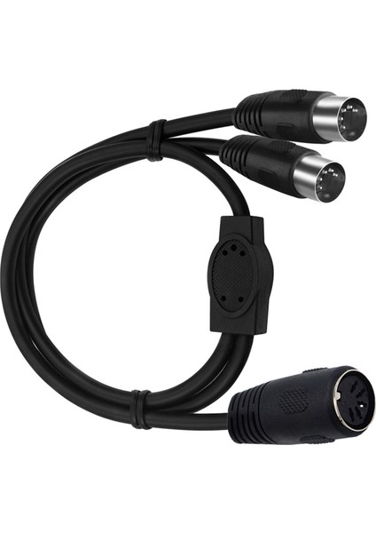 Mıdı Dın 5-Pin Ayırıcı Y Adaptör Kablosu, Din 5pin Erkek - Çift 2 Dişi Ses Mıdı Adaptör Uzatma Kablosu (Yurt Dışından)