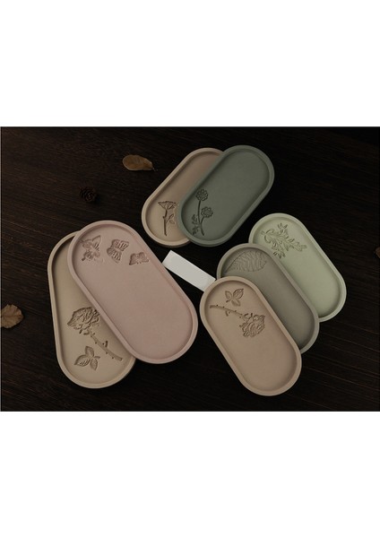 7 Adet Oval Saklama Tepsisi Çimento Silikon Kalıp Dıy Gül Çiçek Kelebek Oyma Bardak Altlığı Kalıbı Reçine Beton Alçı Kalıp (Yurt Dışından) modelleri