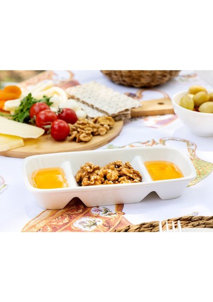 New Petit Concept 3 Bölmeli Sunum Tabağı
