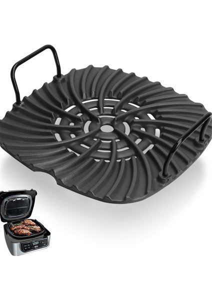 Ninja Foodi AG300C AG301 AG301C 5'i 1 Arada Hava Fritözü Net Sepetleri Mutfak Aleti Siyah Için Fırın Izgara Rafı Hava Fritözü Sepeti (Yurt Dışından)
