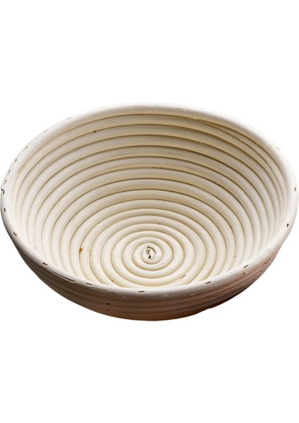 Ekmek Koruma Sepeti, Hamur Koruma Sepeti Yuvarlak El Yapımı Rattan Sepet, El Yapımı Ekmek Yapım Seti 23X8CM (Yurt Dışından)