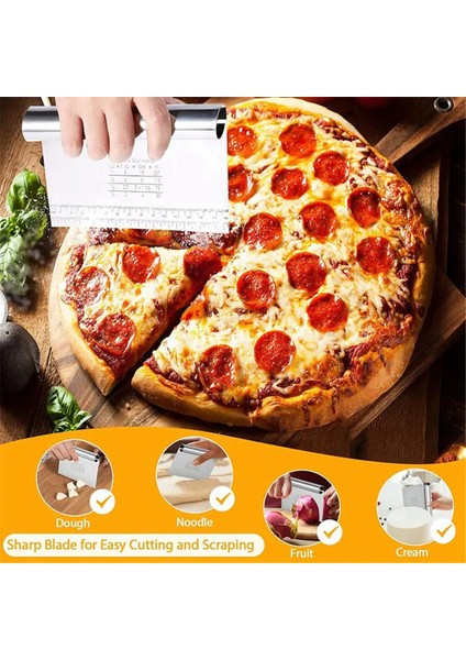 3 Adet Hamur Pasta Kazıyıcı Doğrayıcı Pişirme Kek Pizza Kesici Ölçüm Ölçeği Ekmek Ayırıcı Bıçak Pişirme Aletleri (Yurt Dışından) fiyatları