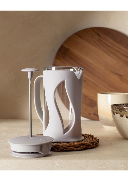 Berthe French Press - Soft Gri - 500 ml 500 cc Cam