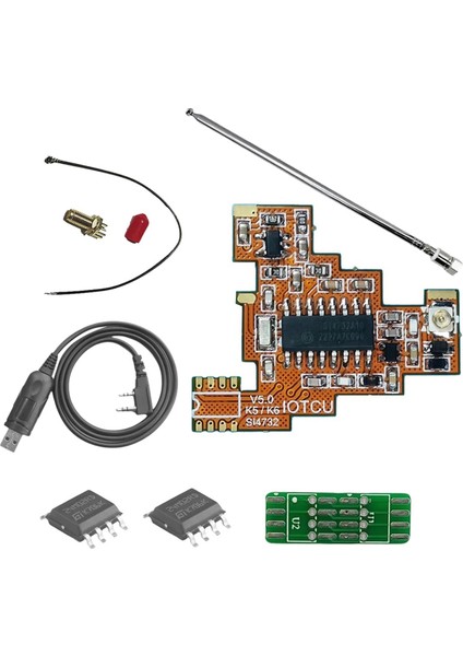 SI4732 V5.0 Fpc Modülü + 2X2M Çip + Anten Tam Kit Çoklu Sistem Quansheng Uvk5 Uvk6 Hf Kısa Dalga Tam Bant Alımı Için (Yurt Dışından)