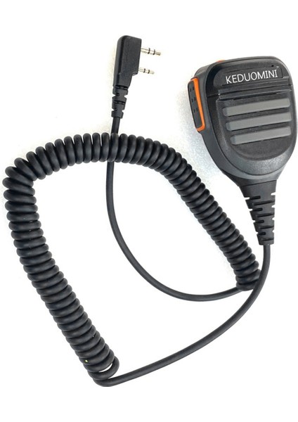 Uv-5r Telsiz Için Açık Hava Yüksek Güçlü Su Geçirmez El Mikrofonu Makine Konuşma Mikrofonu (Yurt Dışından)
