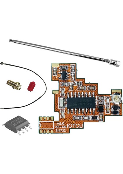 SI4732 V5.0 Fpc Modülü + 2m Çip + Quansheng Uvk5 Uvk6 Hf Kısa Dalga Tam Bant/tek Yan Bant Alımı Için Anten (Yurt Dışından)