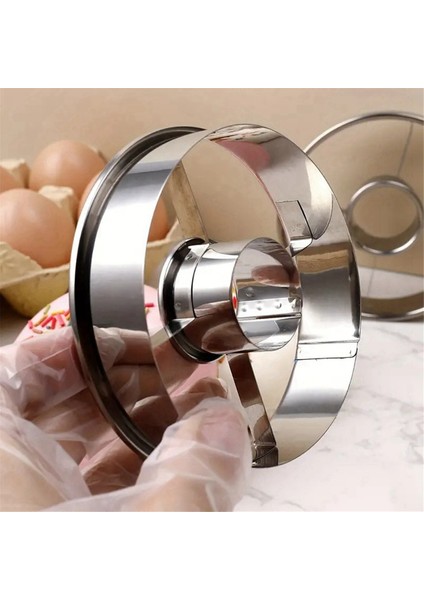 Kendin Yap Paslanmaz Çelik Donut Kalıbı Pasta Dekorasyon Pişirme Aracı Tatlılar Ekmek Kesici Makinesi Mutfak Ev Pişirme Malzemeleri (Yurt Dışından) modelleri
