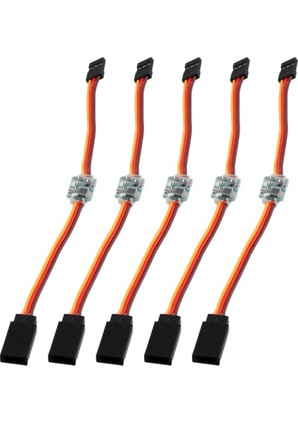 5 Adet Evrensel 3.6V-24V 5A Servo Sinyal Ters Çevirici Rc Servo Jr Uçağı V-Kuyruk Rc Aksesuarları (Yurt Dışından)