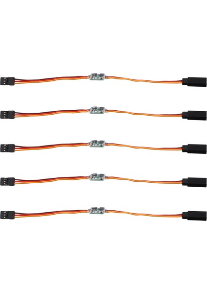 5 Adet Evrensel 3.6V-24V 5A Servo Sinyal Ters Çevirici Rc Servo Jr Uçağı V-Kuyruk Rc Aksesuarları (Yurt Dışından)