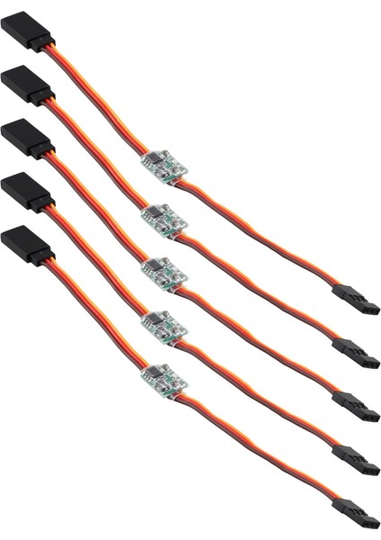 5 Adet Evrensel 3.6V-24V 5A Servo Sinyal Ters Çevirici Rc Servo Jr Uçağı V-Kuyruk Rc Aksesuarları (Yurt Dışından)